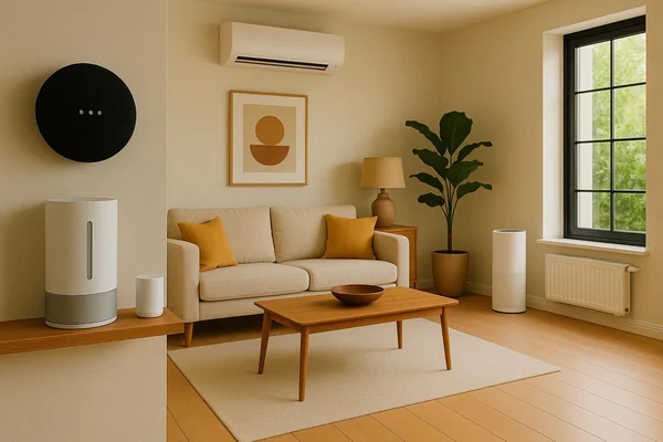 A living room full of gadgets